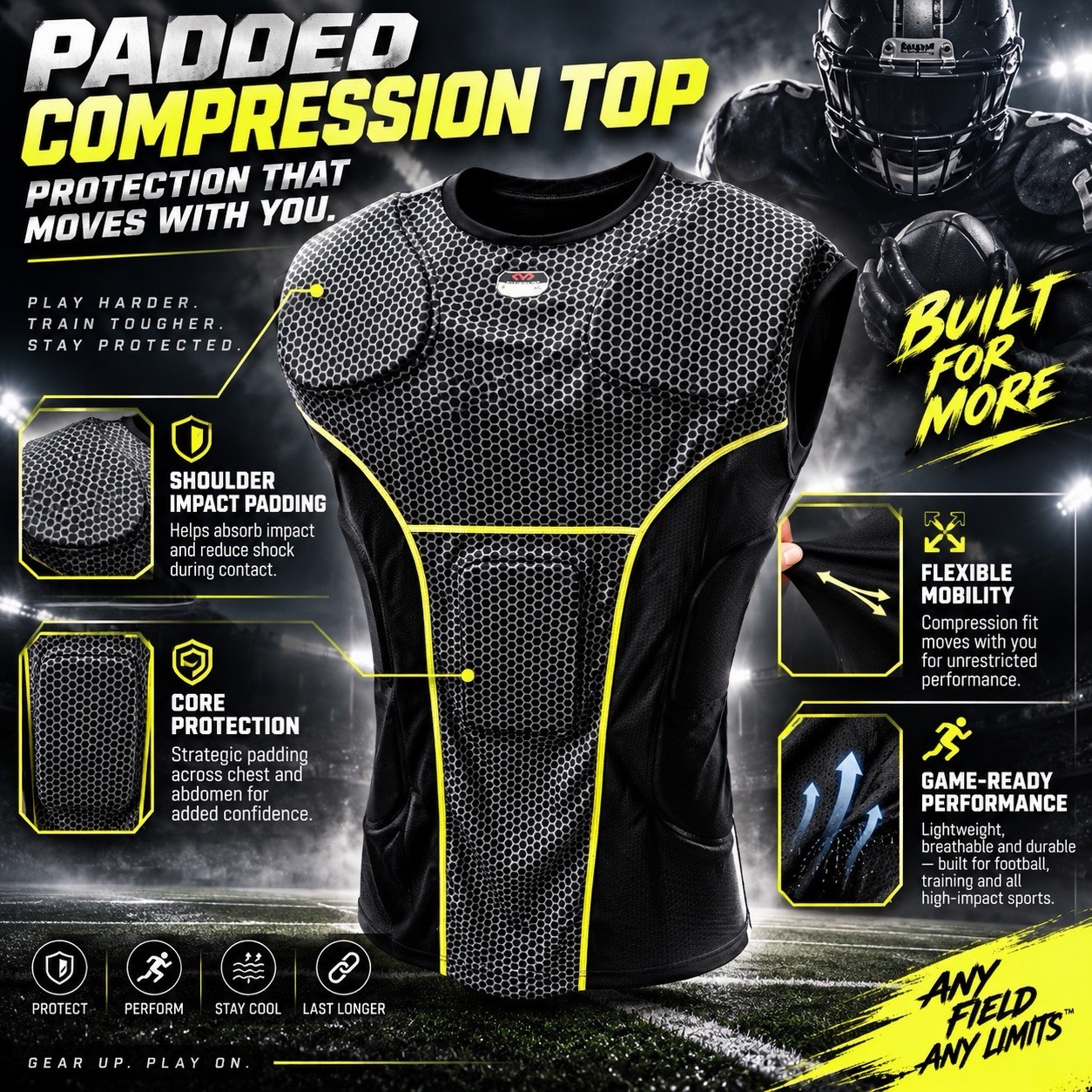 Bogo Mcdavid Rival Integrated Shirt XX-Large