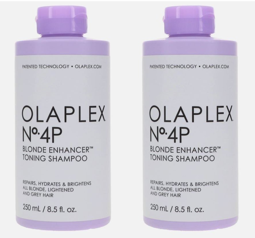 2 x OLAPLEX NO.4P BLONDE ENHANCER TONING SHAMPOO 8.5 OZ ~ New ~ Pack of 2