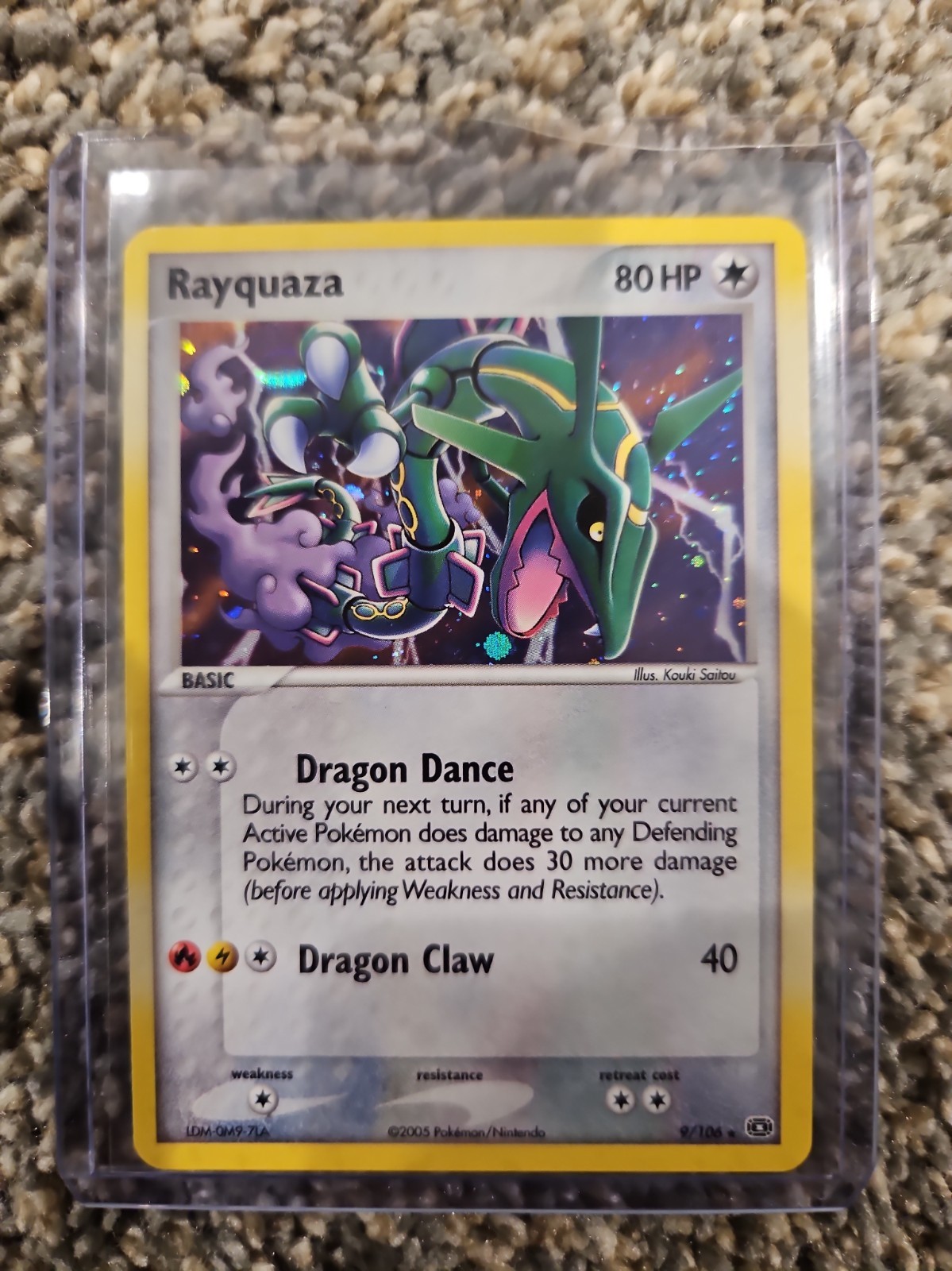 Pokémon TCG Rayquaza 9/106 EX Emerald Holo Rare NM- 