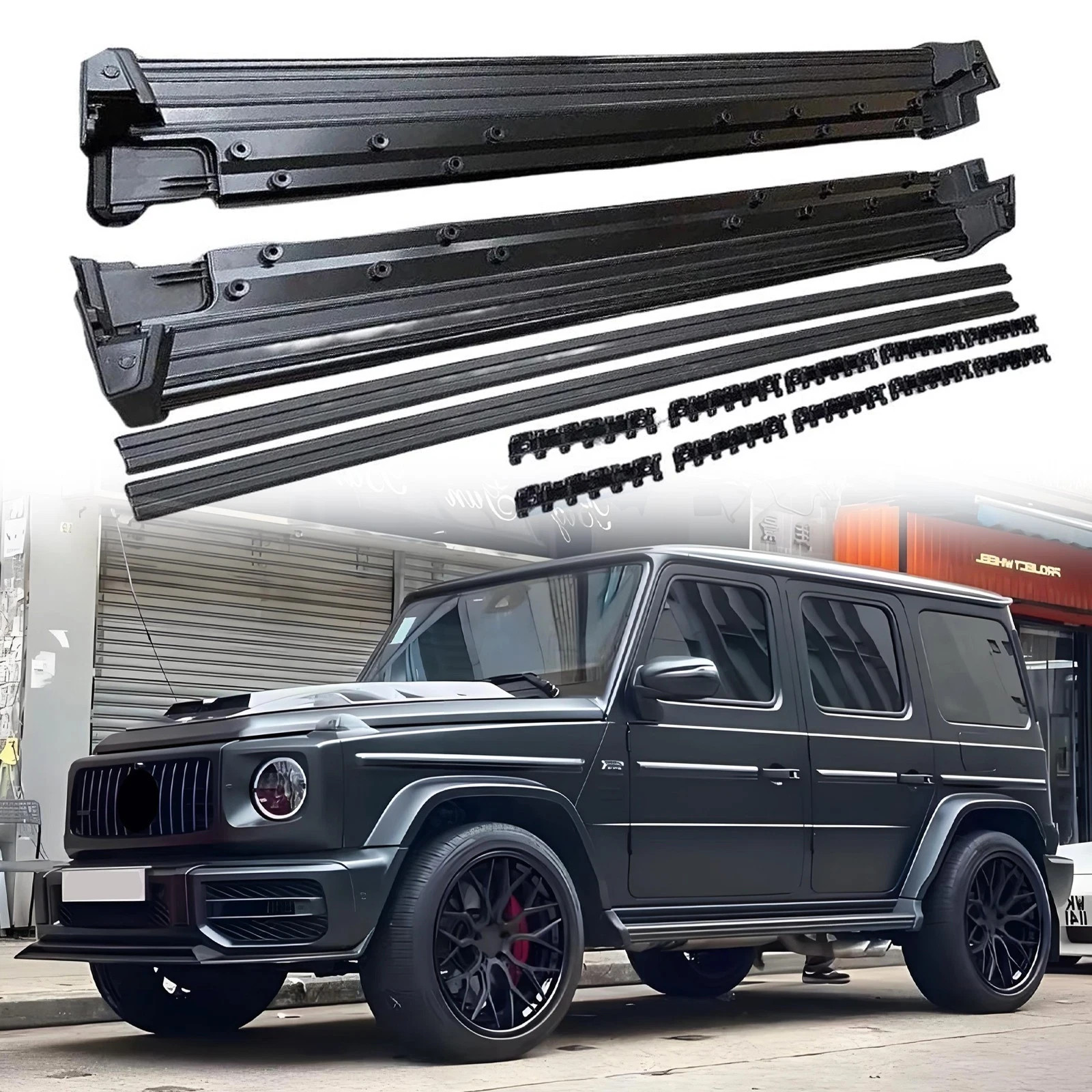 Fit Mercedes Benz G Class W464 G63 G550 G500 2019-2024 Running Board Side Steps