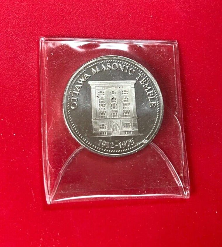 1975 OTTAWA MASONIC TEMPLE MASONIC TOKEN 1975 OTTAWA MASONIC TEMPLE MASONIC TOKEN
