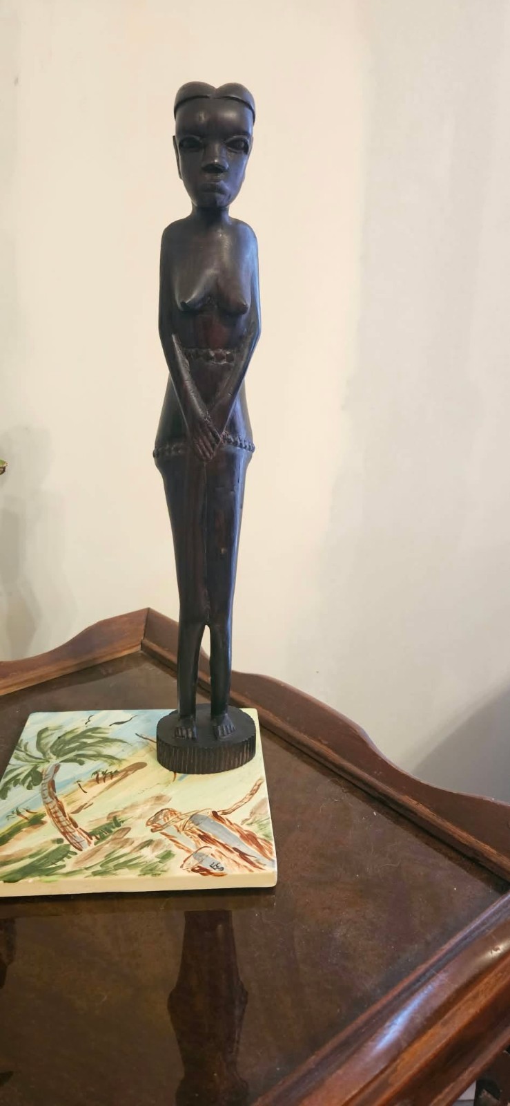 Fertility Goddess Hand Carved African Kenya Vintage - signed