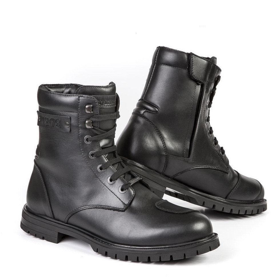 Stylmartin Jack Black Men\'s Waterproof Leather Ankle Boots JACK-BLK
