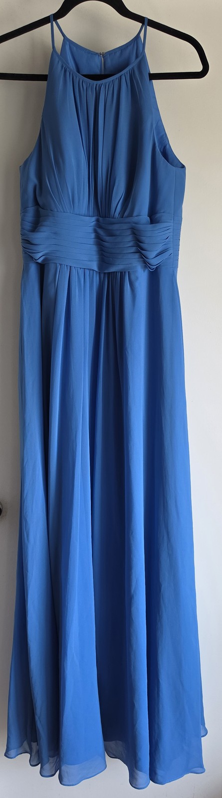 NWT Azazie Bonnie Formal Dress A10 Sleeveless Blue Jay Gown Wedding Prom Gala