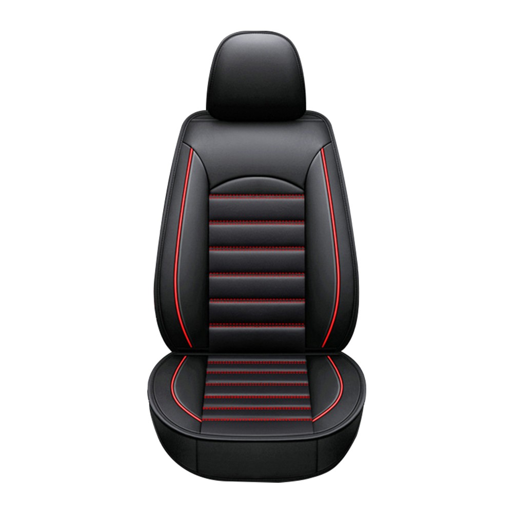 5-Seat Full Set Car Seat Cover Luxury Leather Universal Front Rear Back Cushion