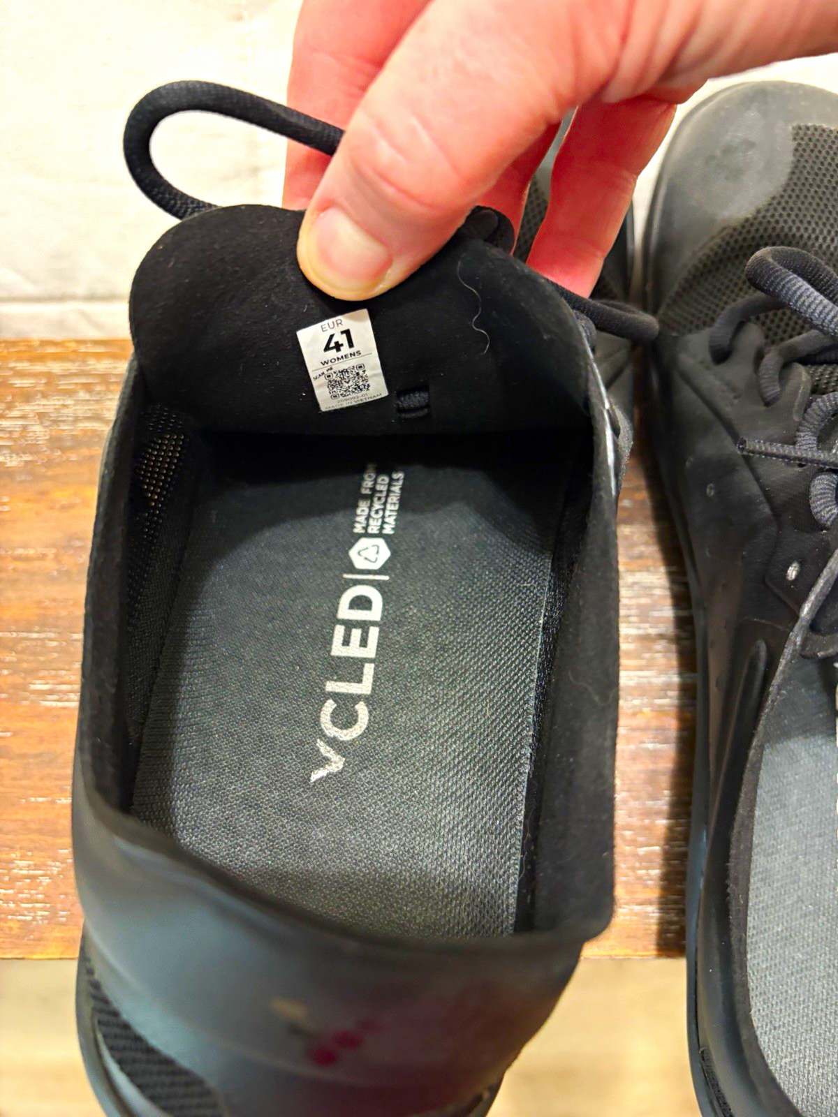 Vivobarefoot Primus Lite III Black Mesh Low Top Lace-Up Sneakers Rubber