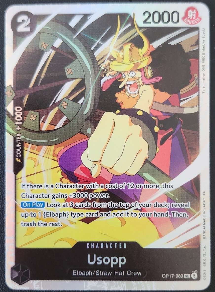 2X Playset OP17-080 SR Usopp OP TCG MINT AVAILABLE NOW