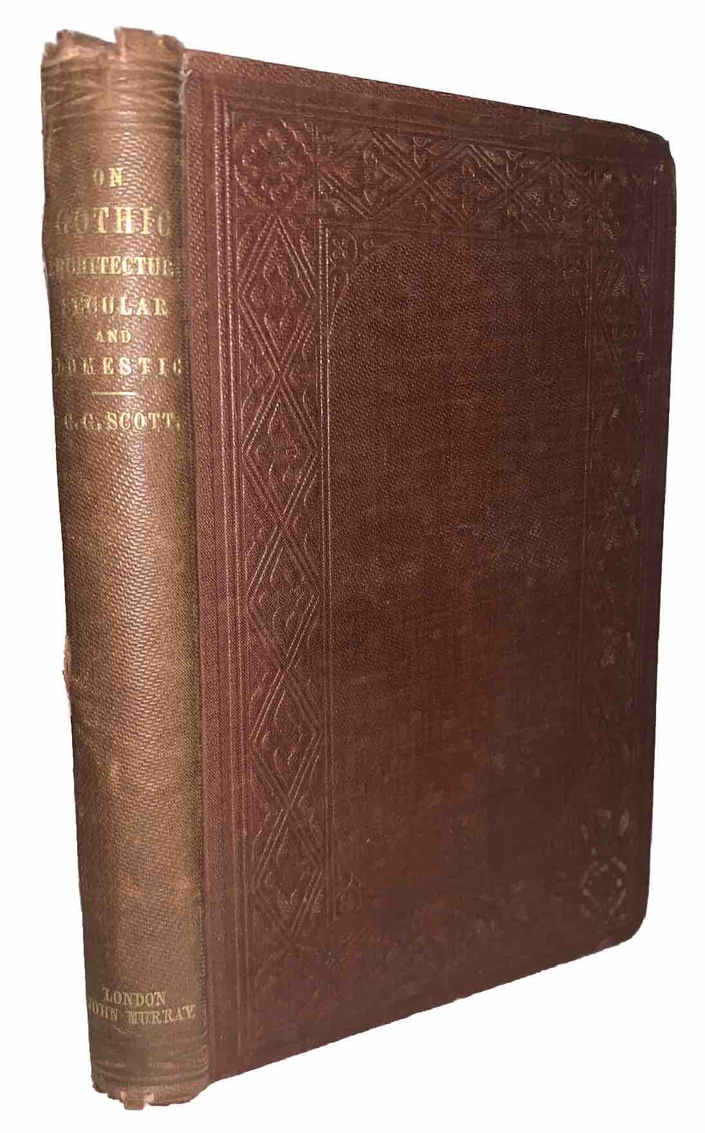 1857, 1st, REMARKS ON SECULAR & DOMESTIC ARCHITECTURE, by GEORGE GILBERT SCOTT