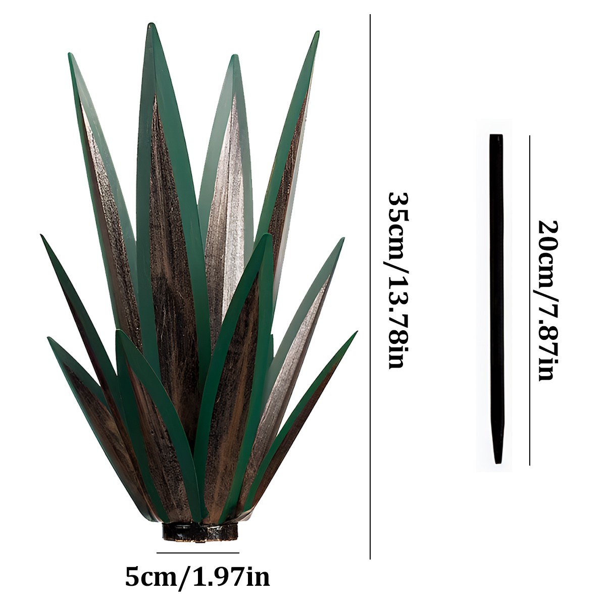 Tequila Rustic Sculpture,DIY Metal Agave Plant,Garden Yard Art Decoration Statue
