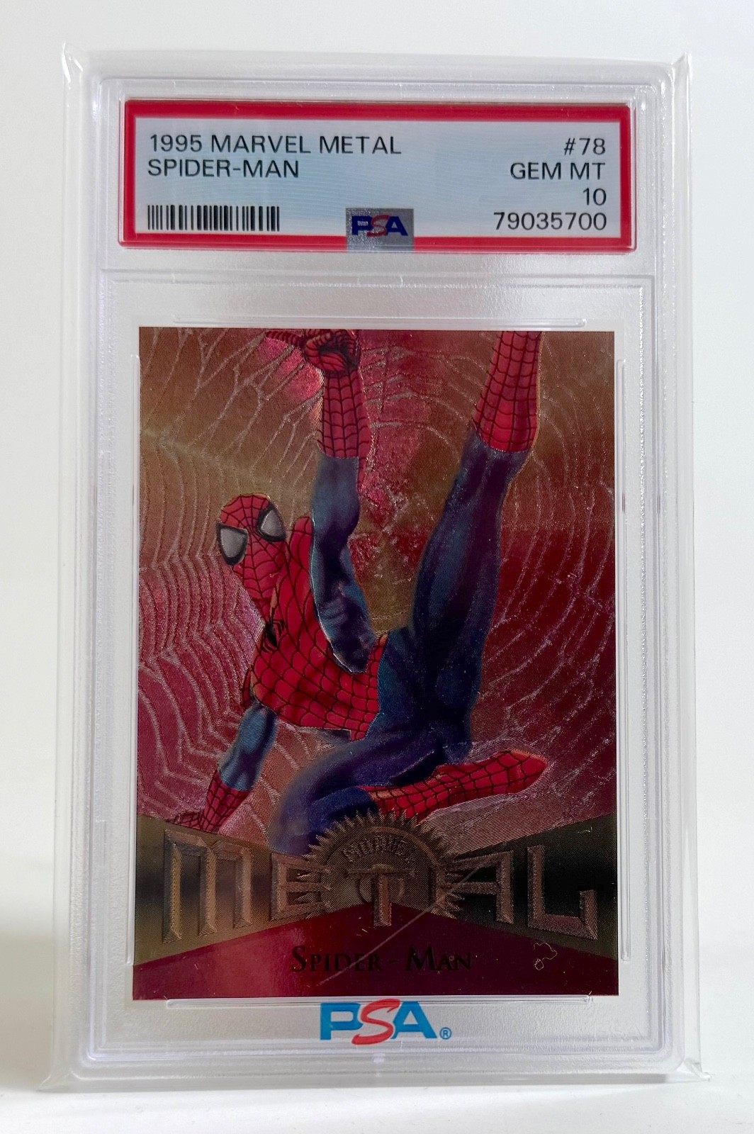 SPIDER-MAN #78 | 1995 MARVEL METAL | PSA GRADED 10 GEM MINT SPIDER-MAN #78 | 1995 MARVEL METAL | PSA GRADED 10 GEM MINT