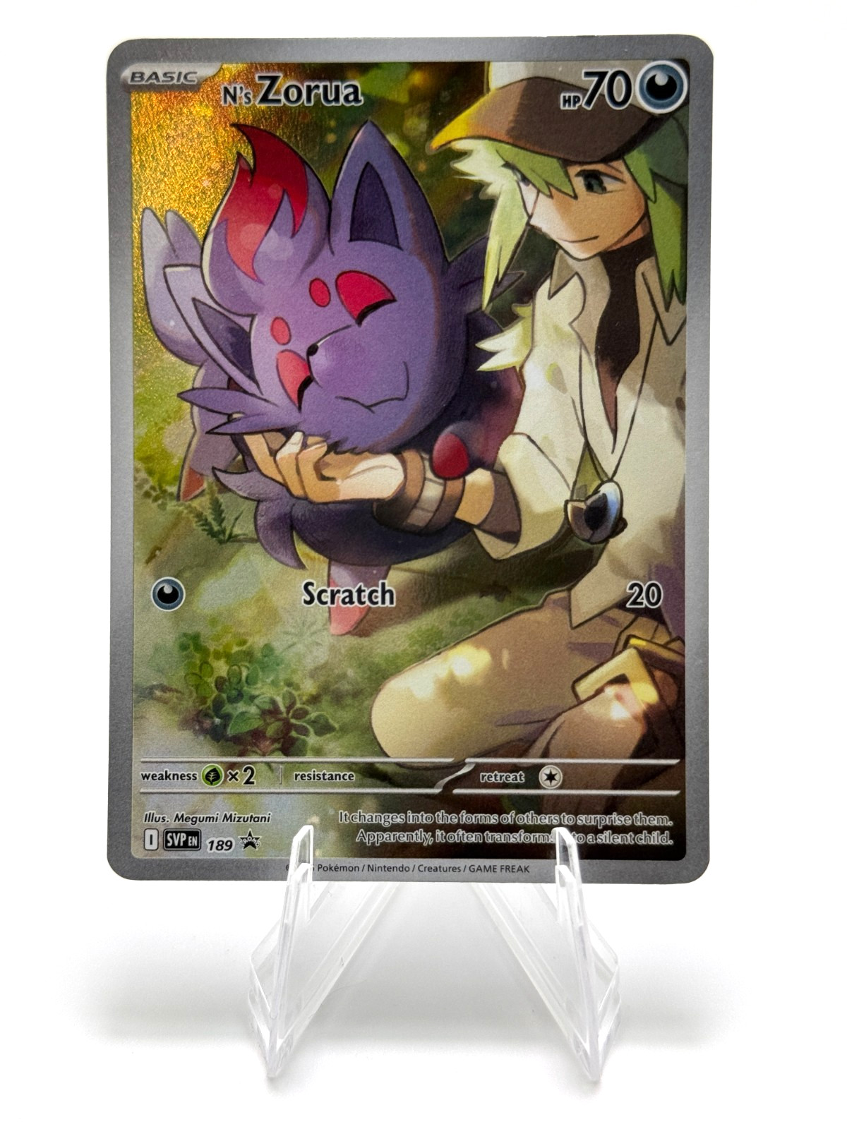 Pokemon N\'s Zorua Promo Scarlet & Violet Promo 189 Pokemon N\'s Zorua Promo Scarlet & Violet Promo 189