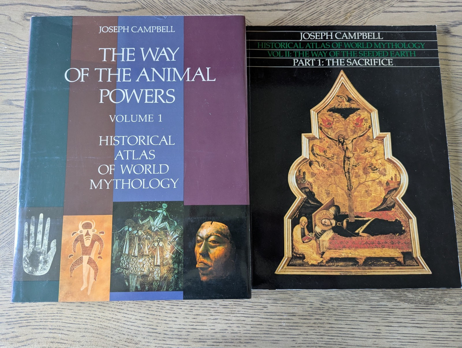 JOSEPH CAMPBELL / Historical Atlas of World Mythology Vol 1 & II  1988 EUC