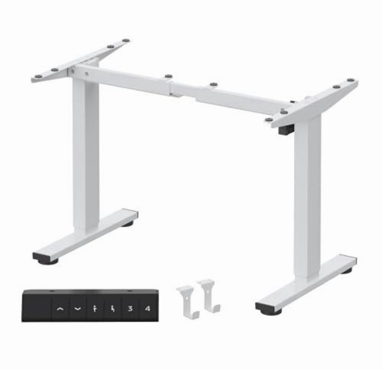 FlexiSpot EN1W-F Electric Height Adjustable Standing Desk Frame White New