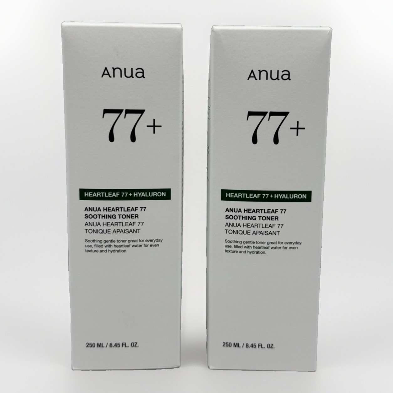 ANUA Heartleaf 77 Soothing Toner 250ml x2 Pack Authentic Korean Skincare NEW