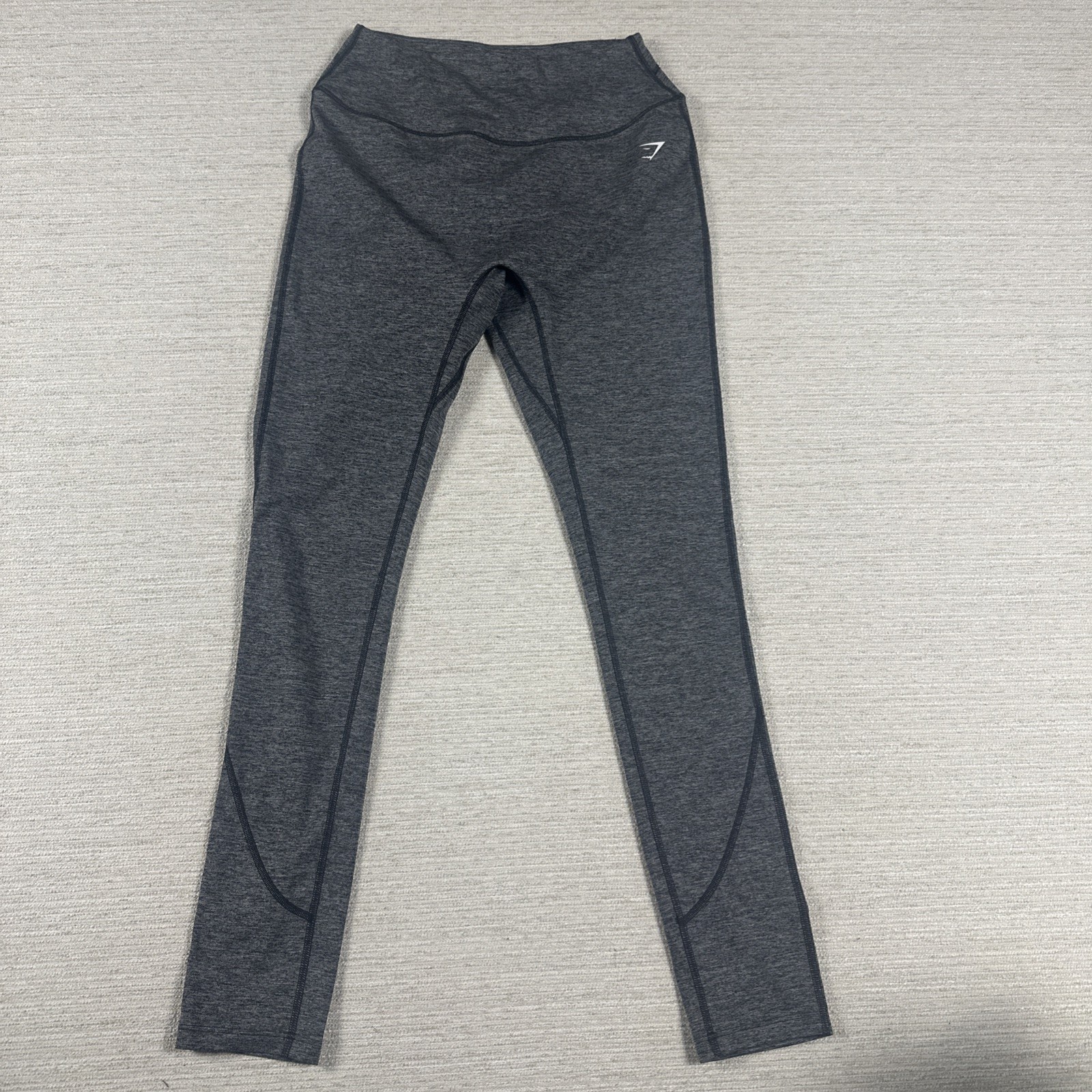 Gymshark Gray High Rise Workout Leggings Medium Athletic Running Yoga Gym Gymshark Gray High Rise Workout Leggings Medium Athletic Running Yoga Gym