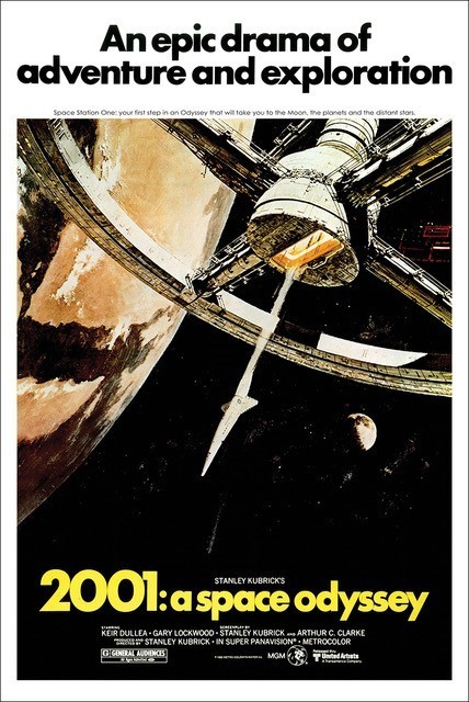 Poster - 2001 A Space Odyssey Original Movie One Sheet 24x36\