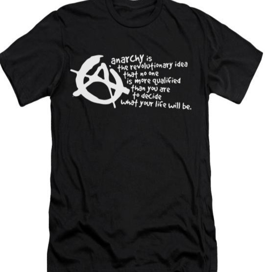 Anarchy Anarchist Revolution T shirt tee Protest