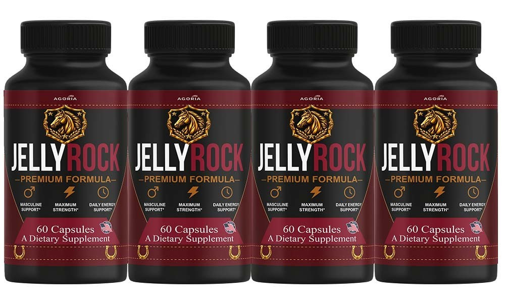 (4 Pack) Jelly Rock Advanced Male Health Support Supplement, JellyRock Capsules