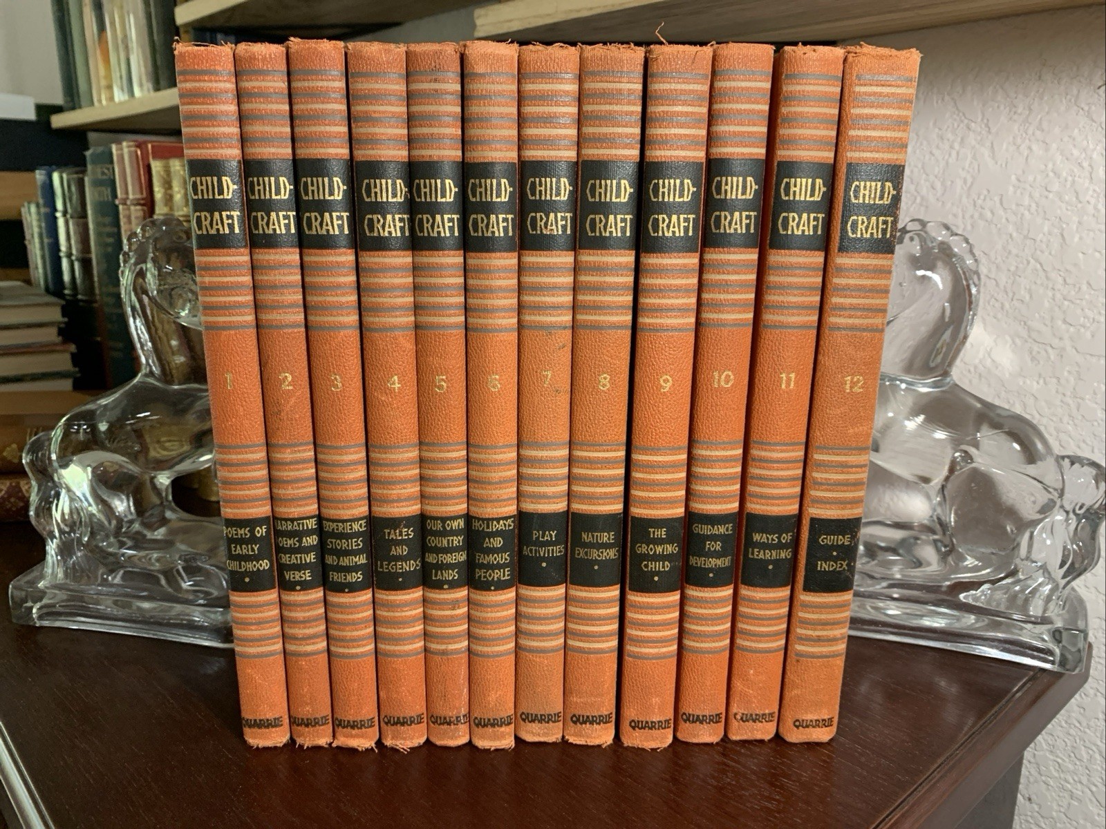 Childcraft Children’s Book Complete Vintage 1947 Set 1-12 Good HC