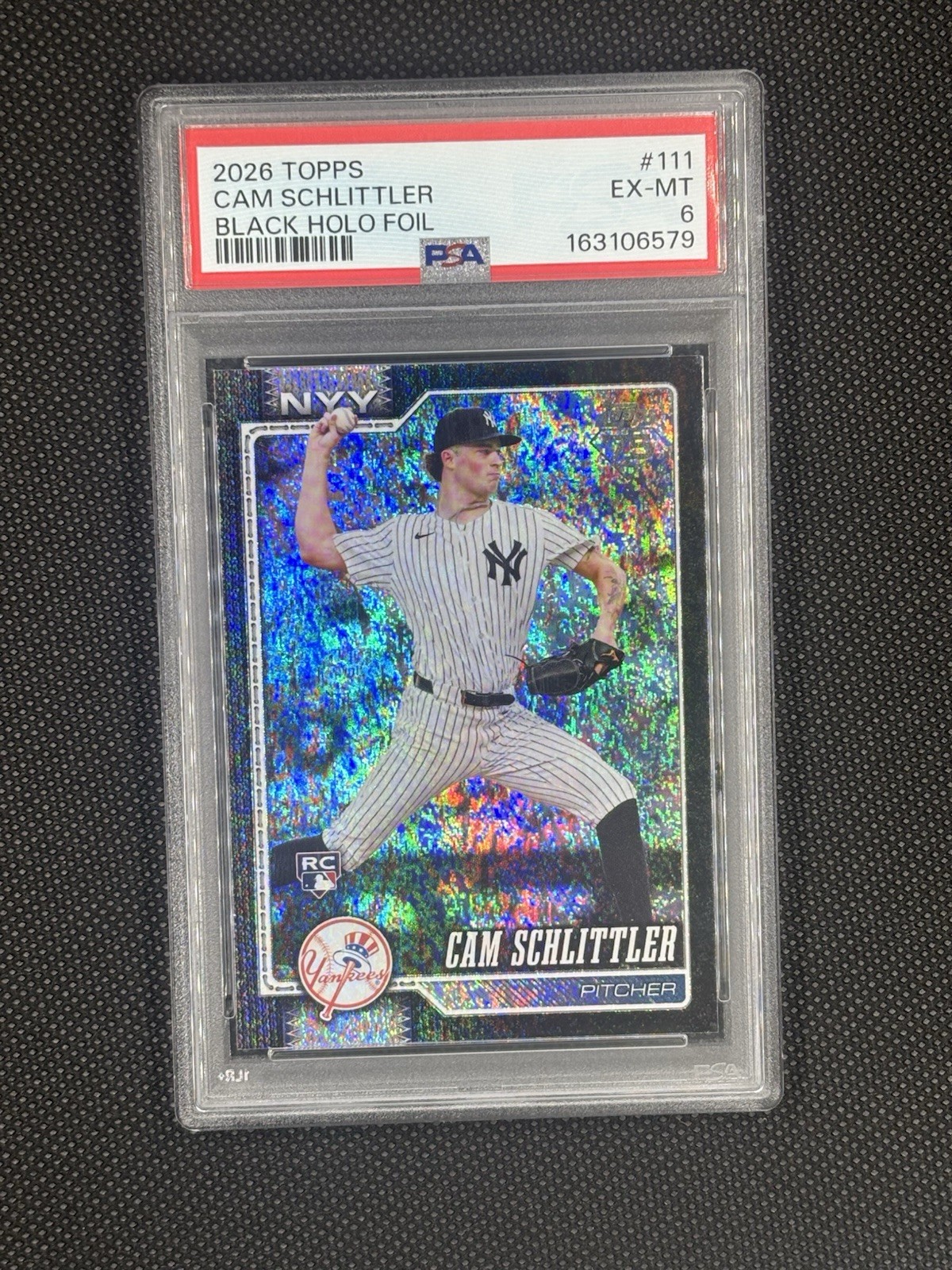 2026 Topps Series 1 - Cam Schlittler #111 Sandglitter (RC) /10 PSA (REGRADE)