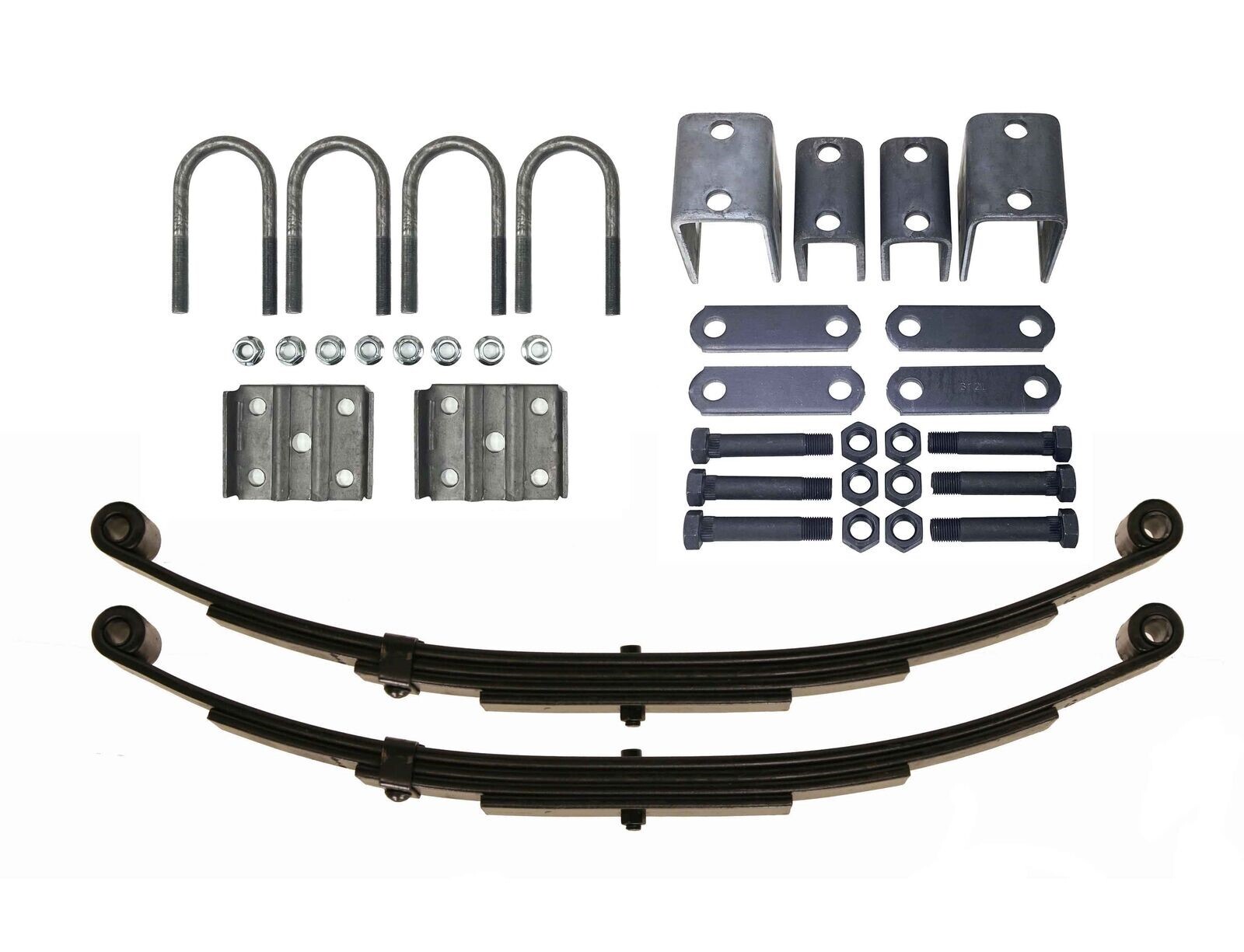 LIBRA 6000lb Single Trailer Axle Suspension Kit 3000lb Spring U-bolt Hanger Kit