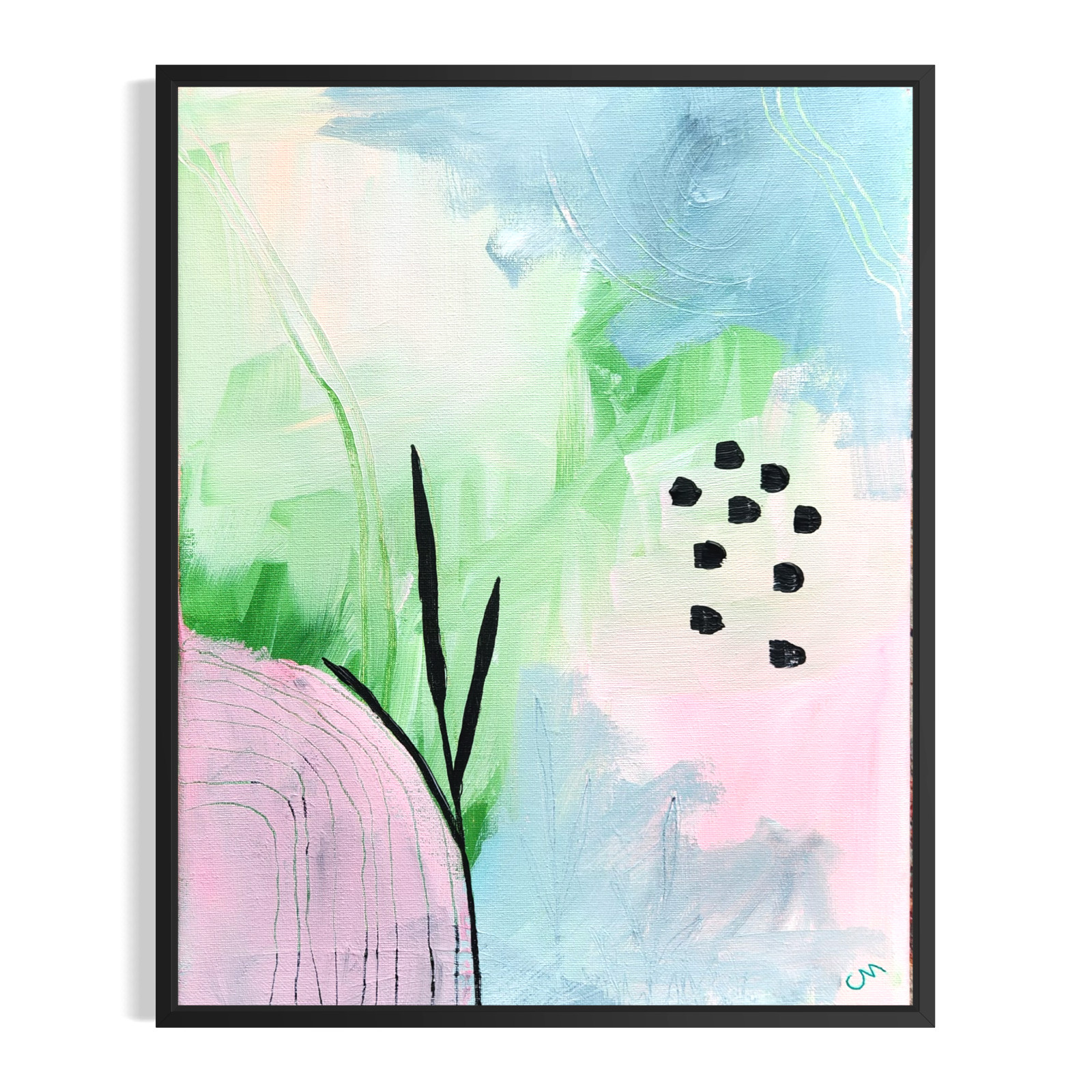 Original Abstract 11x14 Colorful Acrylic Painting Wall Art Stretched Canvas Original Abstract 11x14 Colorful Acrylic Painting Wall Art Stretched Canvas