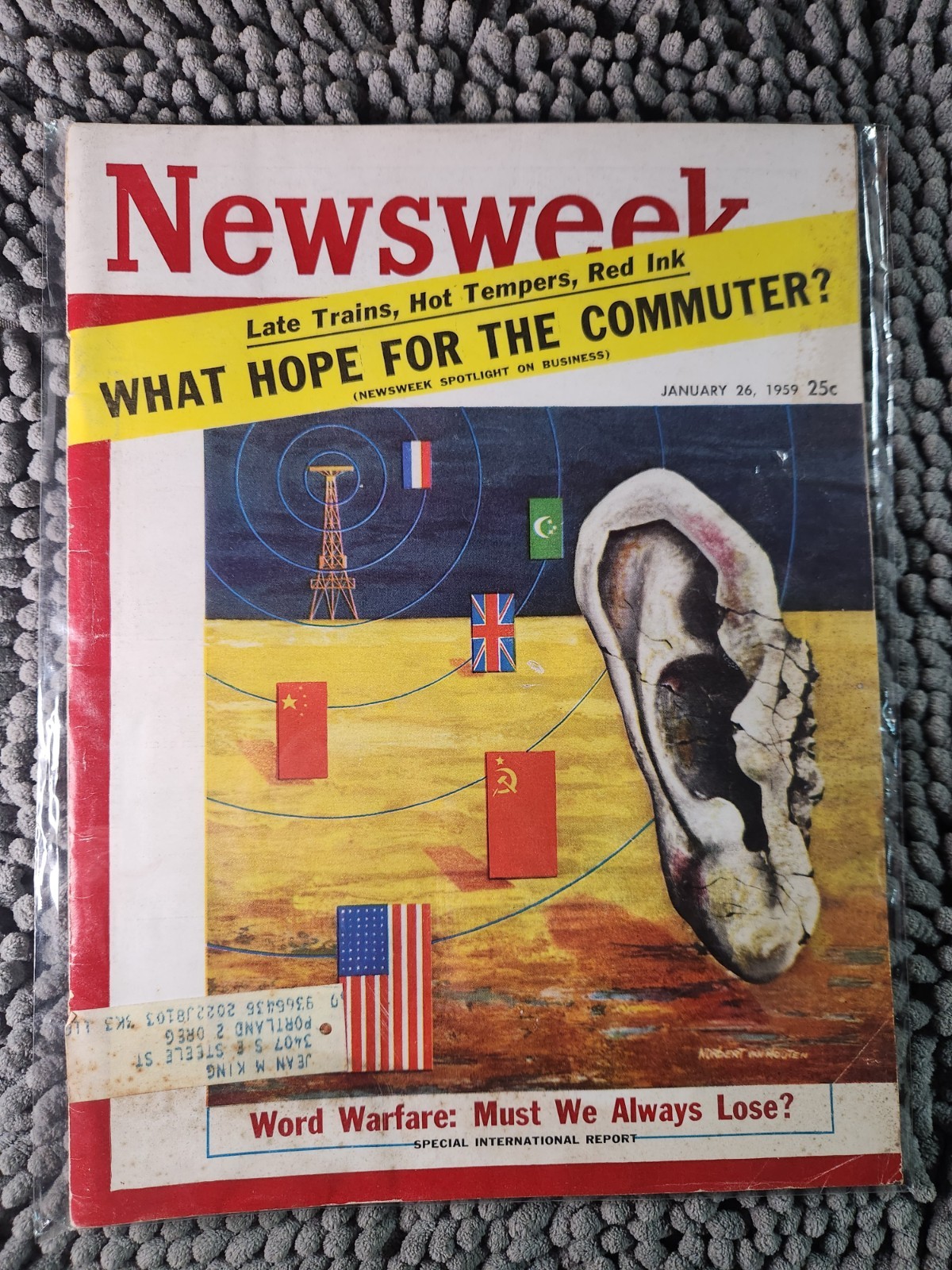 Vintage Newsweek Magazine January 26 1959 World Warfare Must We Always Lose?
