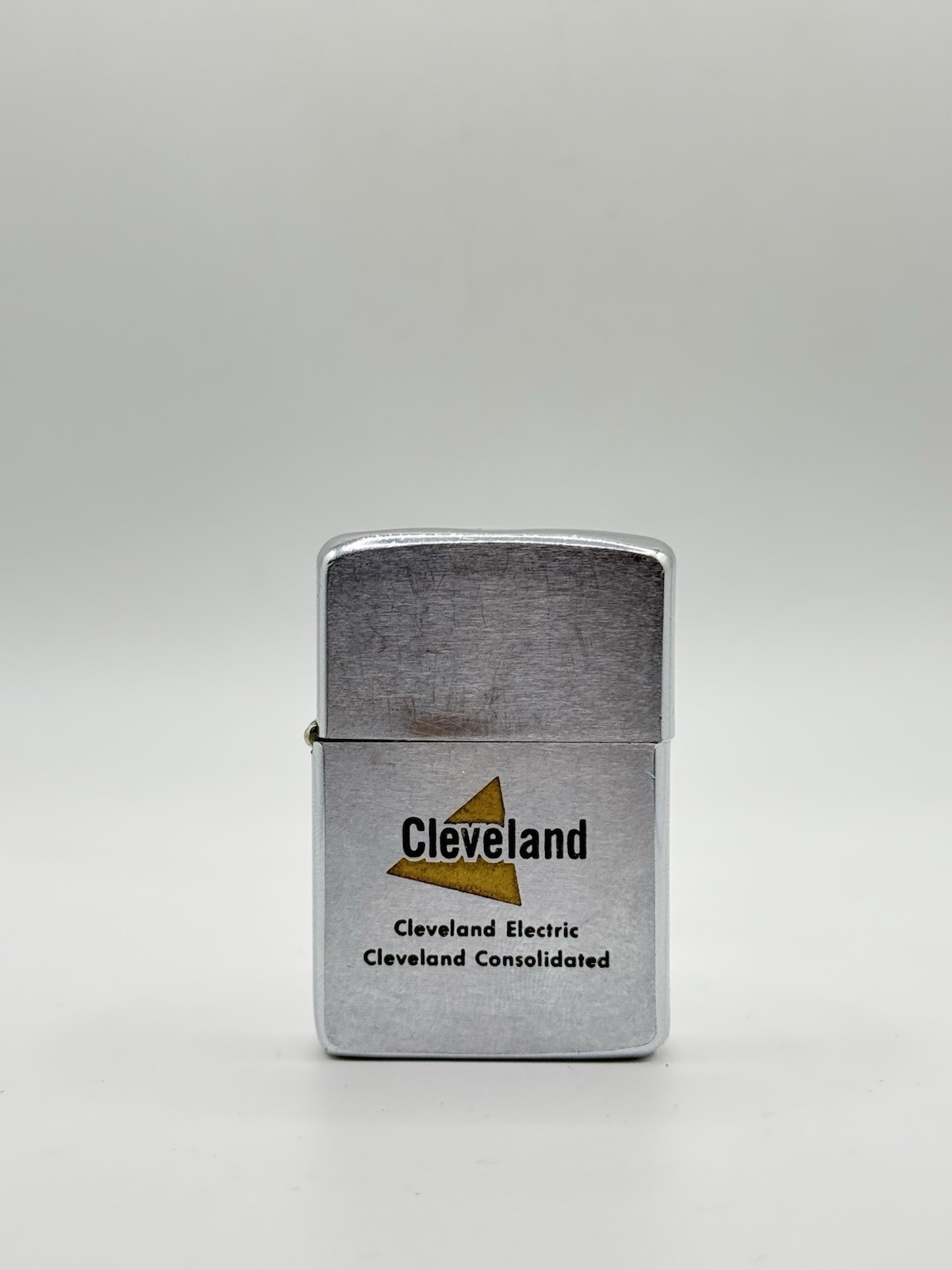Vintage 1953-1955 Zippo Lighter Pat 2517191 Cleveland Electric Advertising