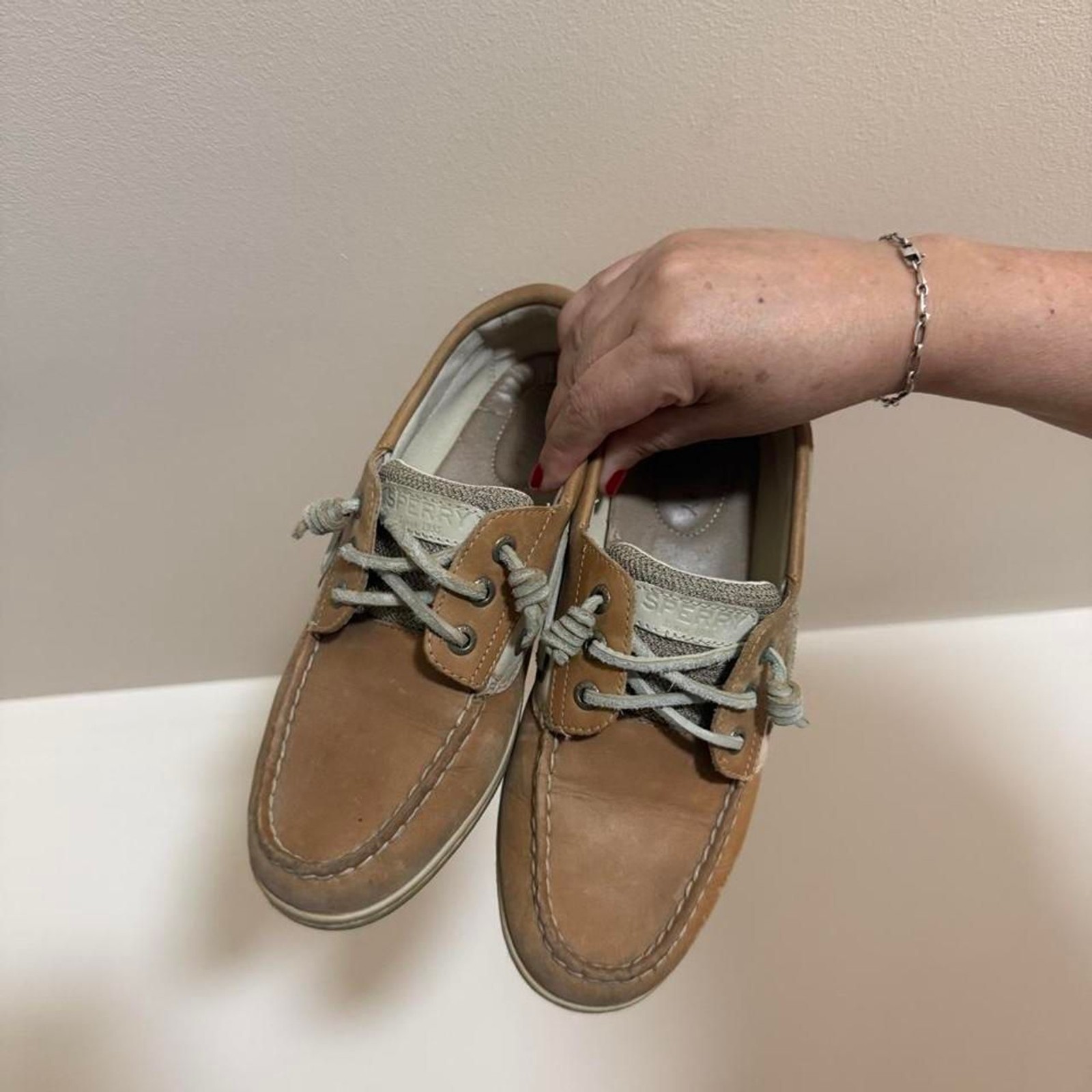 Sperry Women\'s Tan and Brown Boat-shoes