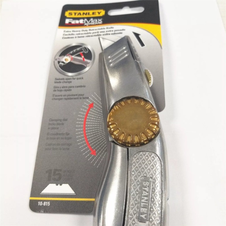 1pc New For STANLEY 10-815 FatMax Xtreme Retractable Heavy Cutter 1pc New For STANLEY 10-815 FatMax Xtreme Retractable Heavy Cutter