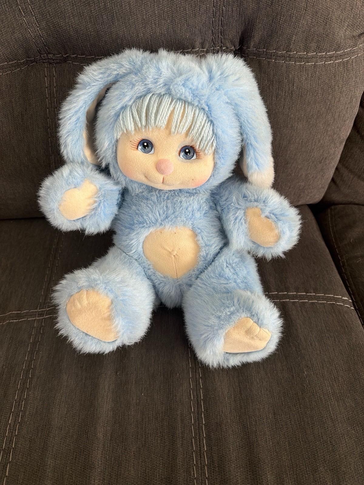 1986 Mattel My Child Pet Blue Puppy Plush Toy Rare Excellent Vintage Condition