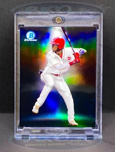 ELLY DE LA CRUZ BLACK REFRACTOR ROOKIE RC 2023 Bowman Chrome REDS MINT