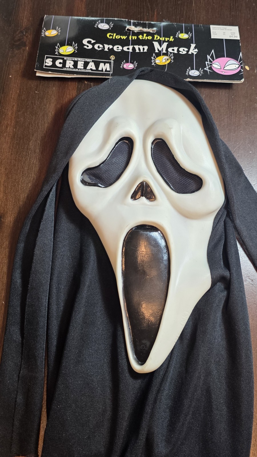 Scream Ghostface Mask (MK) ~vintage~ 1998~~ORIGINAL TAG Scream Ghostface Mask (MK) ~vintage~ 1998~~ORIGINAL TAG