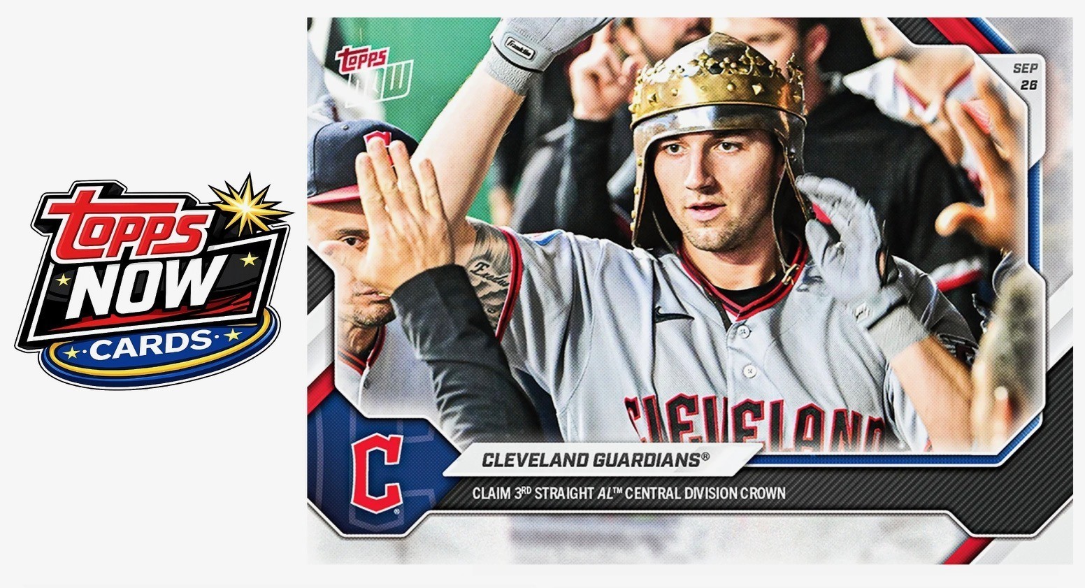 2026 Topps Now MLB #728 Cleveland Guardians Win AL Central - PRESALE