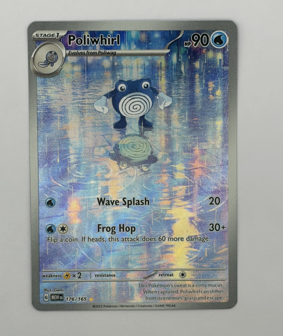 Poliwhirl Pokemon Card SV Scarlet & Violet 151 176/165 Illustration Rare Holo NM Poliwhirl Pokemon Card SV Scarlet & Violet 151 176/165 Illustration Rare Holo NM