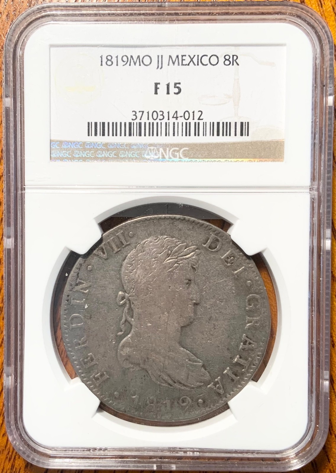 NGC Graded F15 1819MO JJ Mexico 8R NGC Graded F15 1819MO JJ Mexico 8R