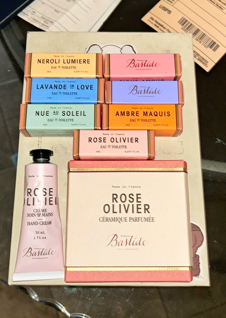Bastide Rose Olivier Gift Set Eau de Toilette Spray Sample & Hand Cream