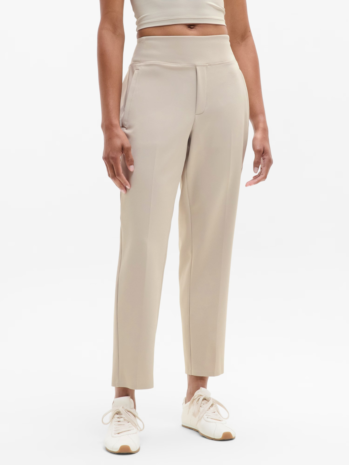 Athleta Endless Highrise Pant Sz 2 Abalone Tan NWOT