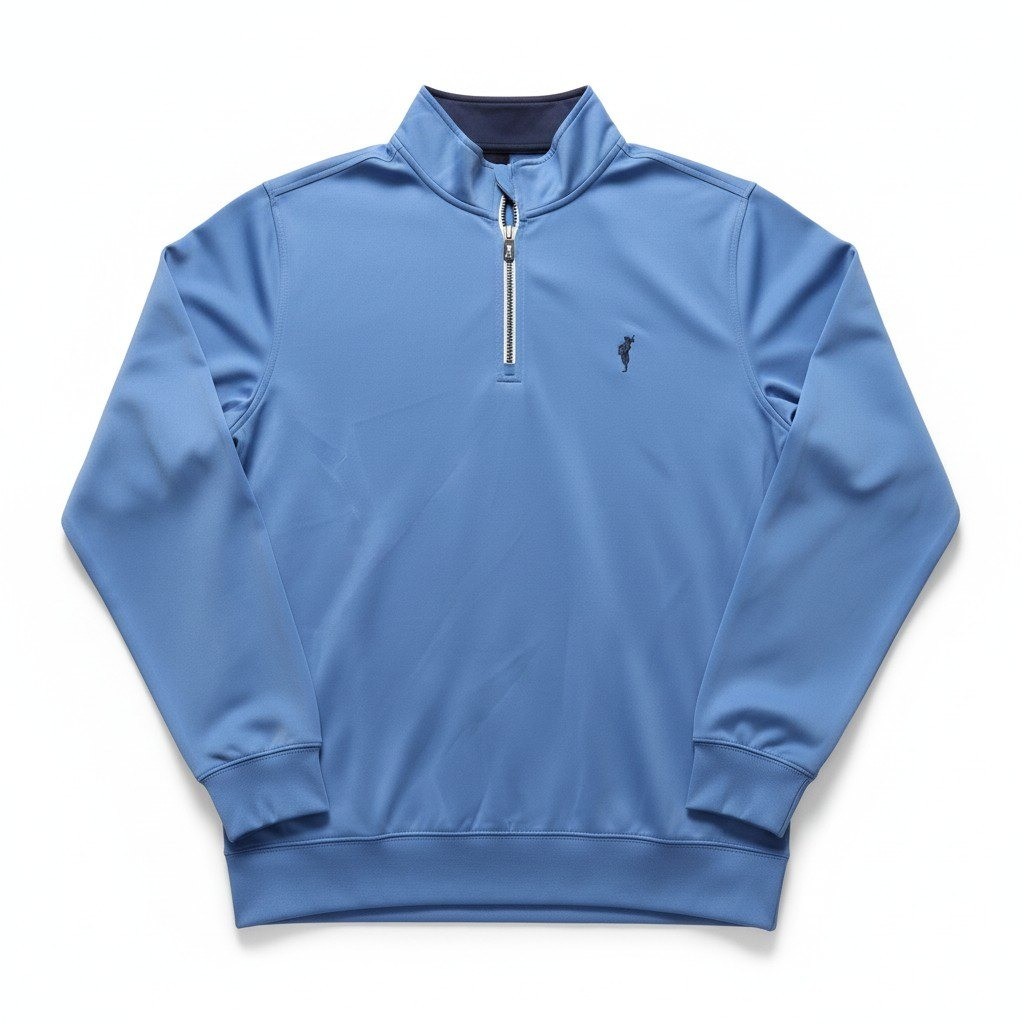 Fairway & Greene Spanish Bay Pullover L Blue F&G Tech Quarter Zip Golfcore