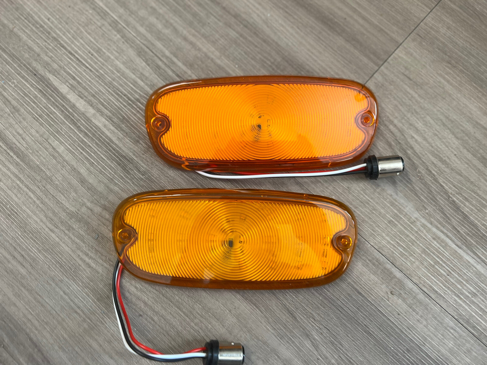 1958-1959 LED Chevrolet Amber Parking Lamp Lens Pair 1958-1959 LED Chevrolet Amber Parking Lamp Lens Pair