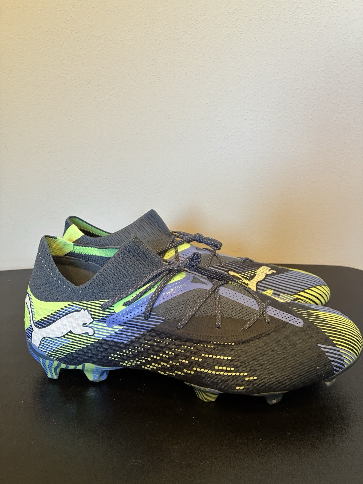 PUMA Future Ultimate 7 FG AG Soccer Cleats Blue Green 107916-03 Mens Size 11.5