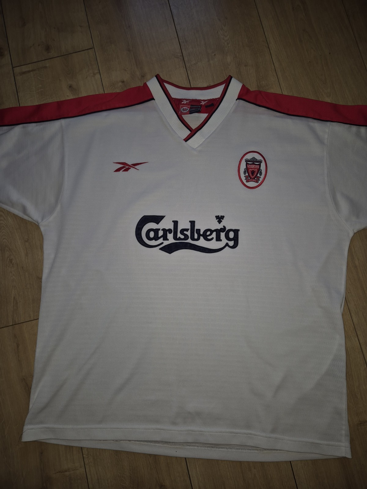 Vintage 1998/99 Liverpool Away Shirt Reebok Carlsberg 46/48 XL Genuine