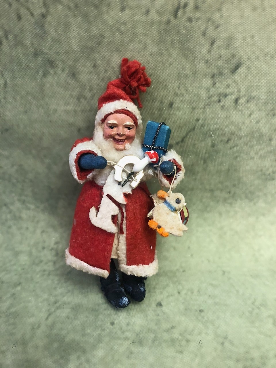 Antique German Spun Cotton Belsnickle Doll 5