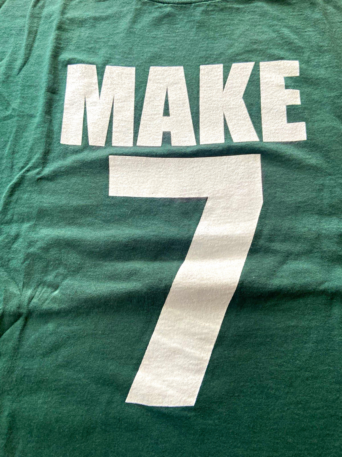 7 Up Make 7 Up Yours Green & White Soda Advertising T-Shirt Adult XL graphic