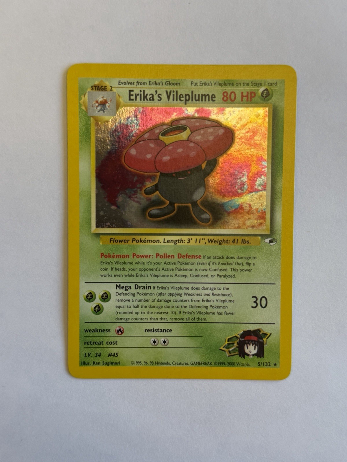 Erika's Vileplume 005/132 Gym Heroes Holo