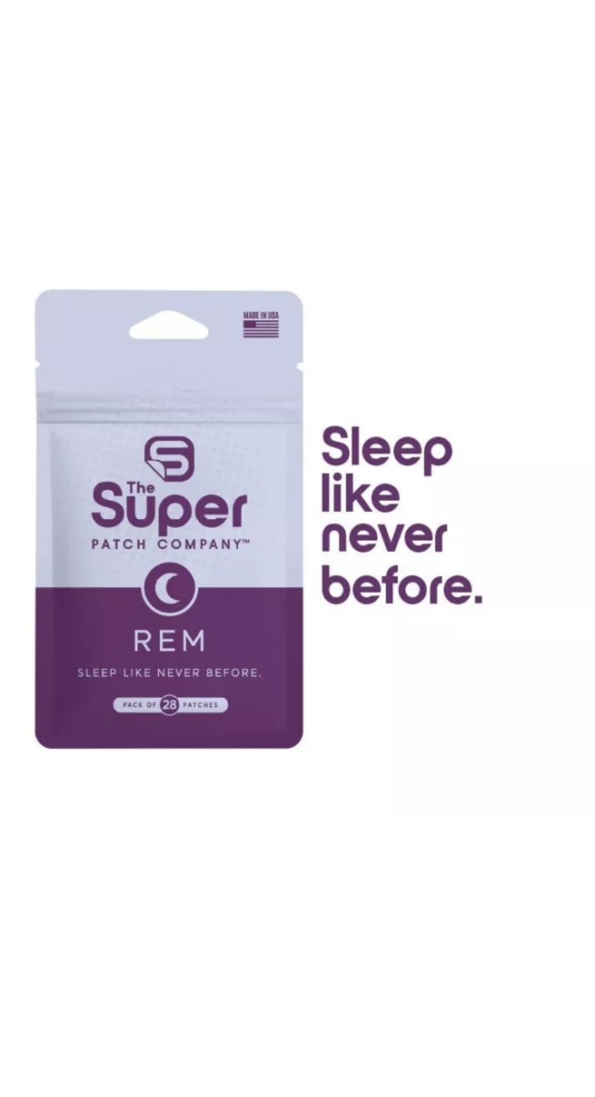 The Super Patch Company REM Super Patch Sleep Like Never Before 28 Patches NEW