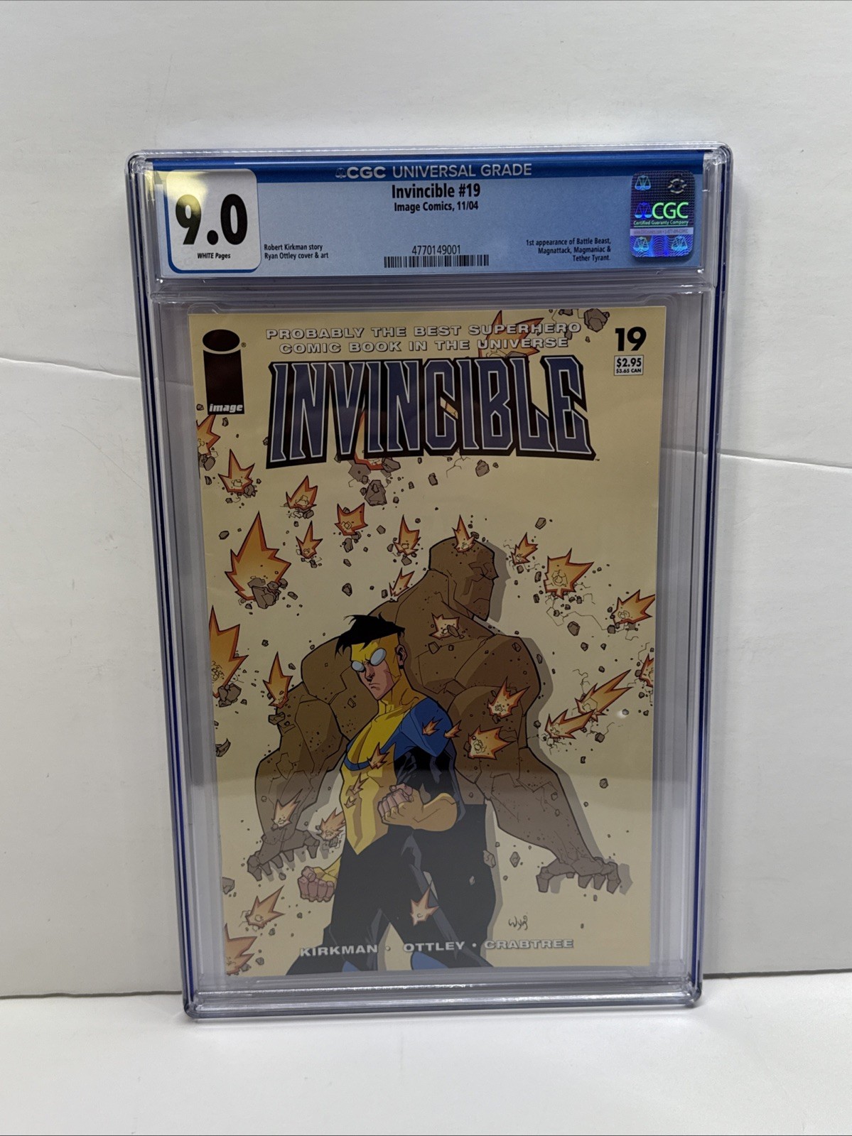 Invincible #19 CGC 9.0 Universal (Image Comics 2004) Battle Beast 1st Appearance Invincible #19 CGC 9.0 Universal (Image Comics 2004) Battle Beast 1st Appearance