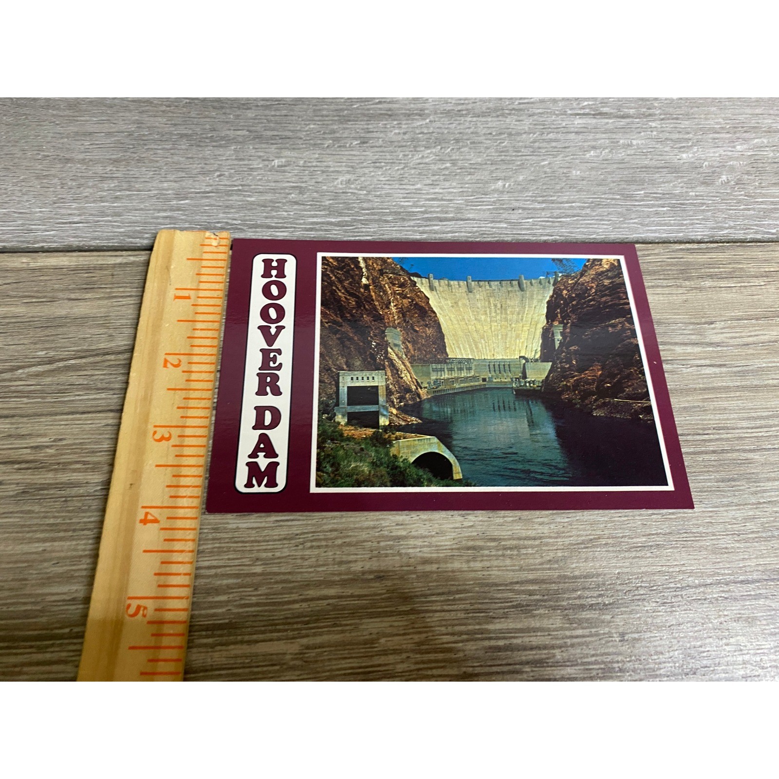 Hoover Dam Postcard Spectacular View Below Dam Andrew Cattoir Shack-A-Brack NV