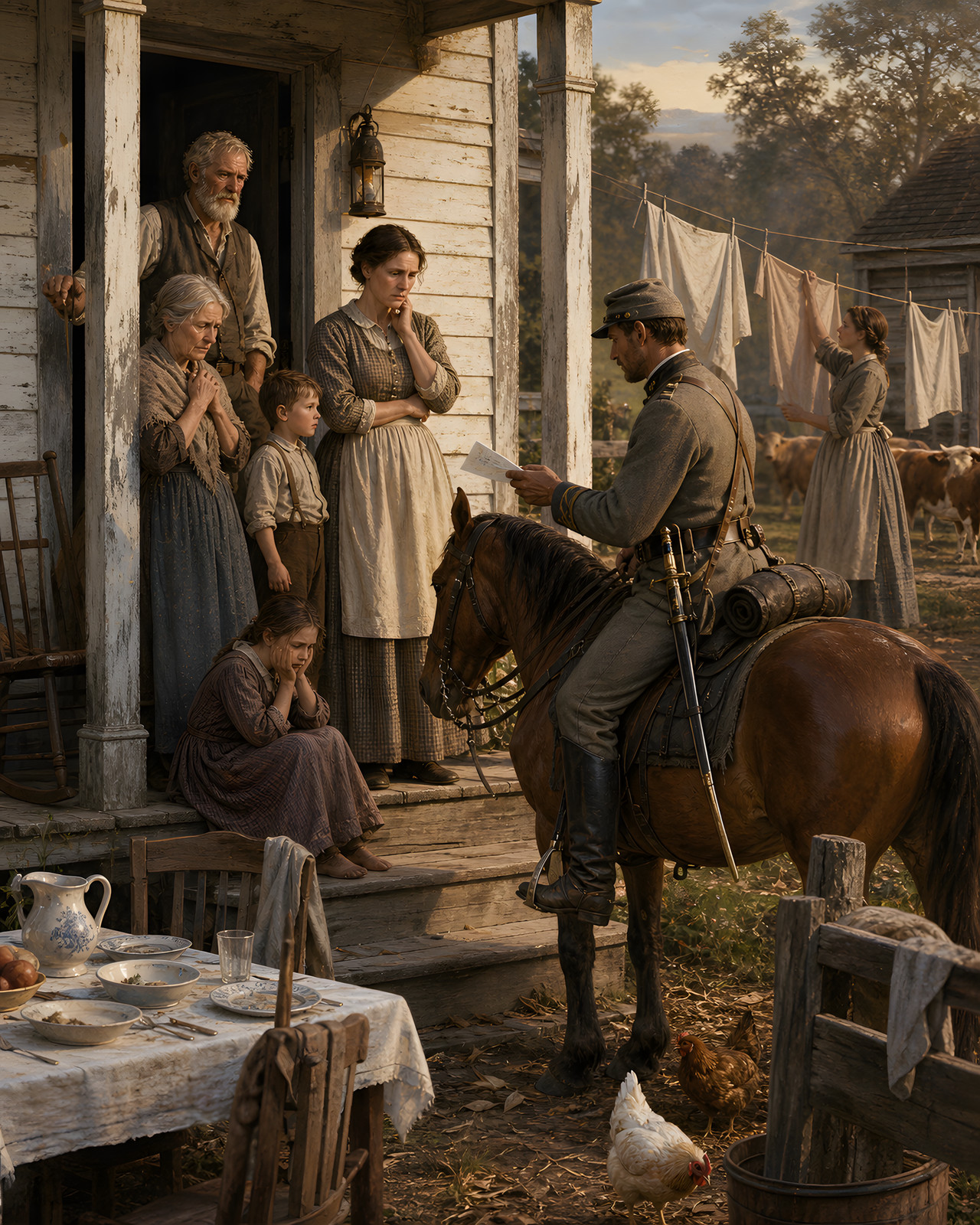 The Telegram Arrives at the Farmhouse Civil War Art/248512747