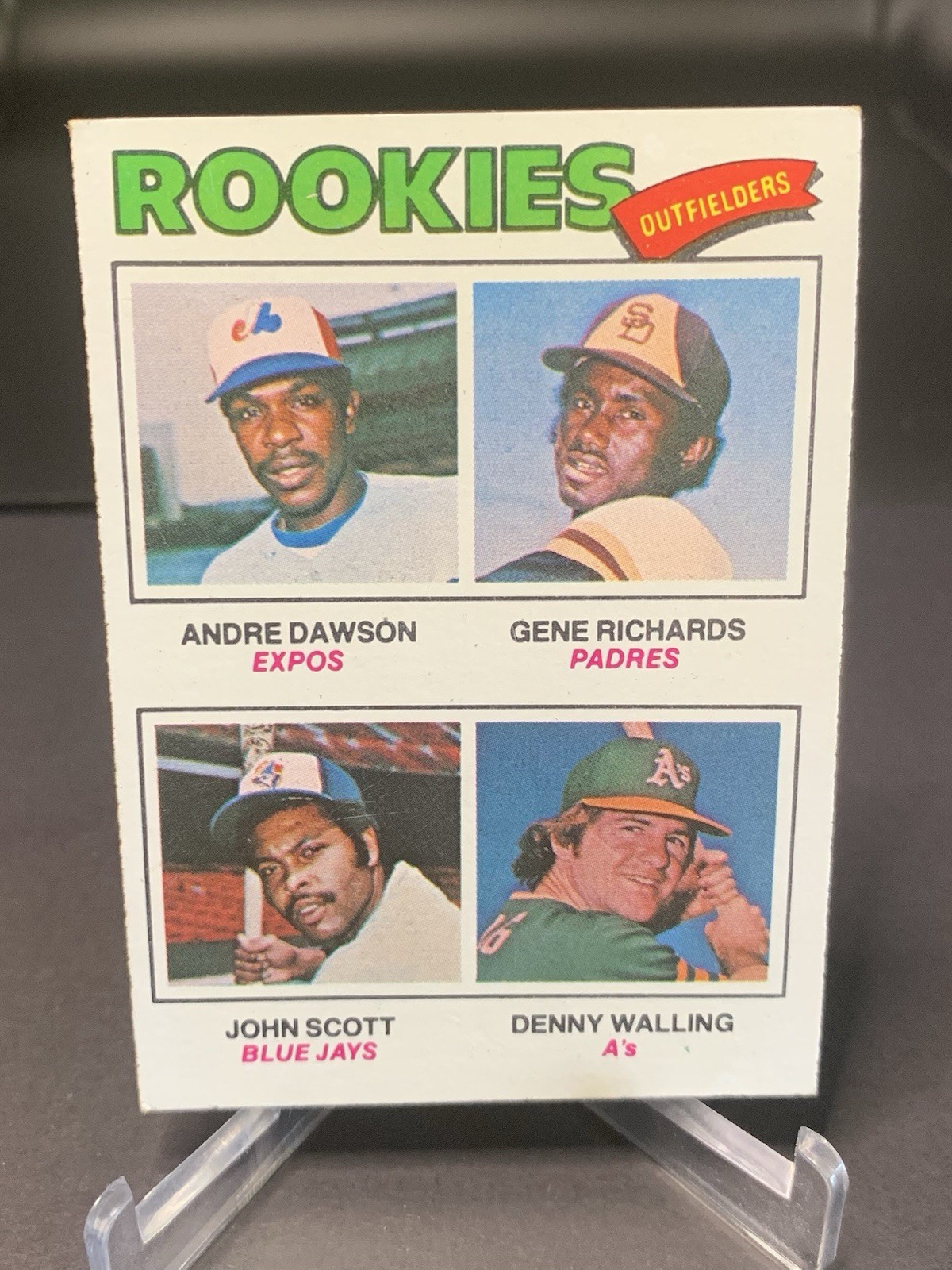 1977 Topps Rookie Outfielders #473 HOF Andre Dawson EX-EX+ Vintage Set Break 1977 Topps Rookie Outfielders #473 HOF Andre Dawson EX-EX+ Vintage Set Break